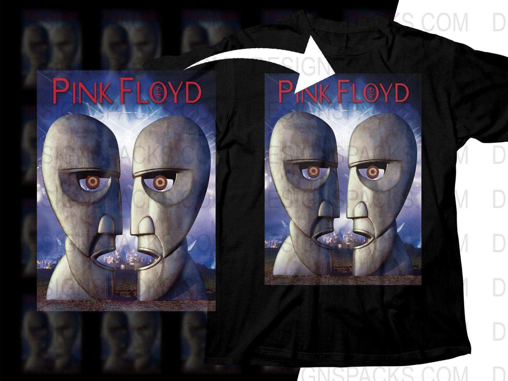 Pink Floyd Distinctive Two Faces Music Event Png Halftone Digital Download