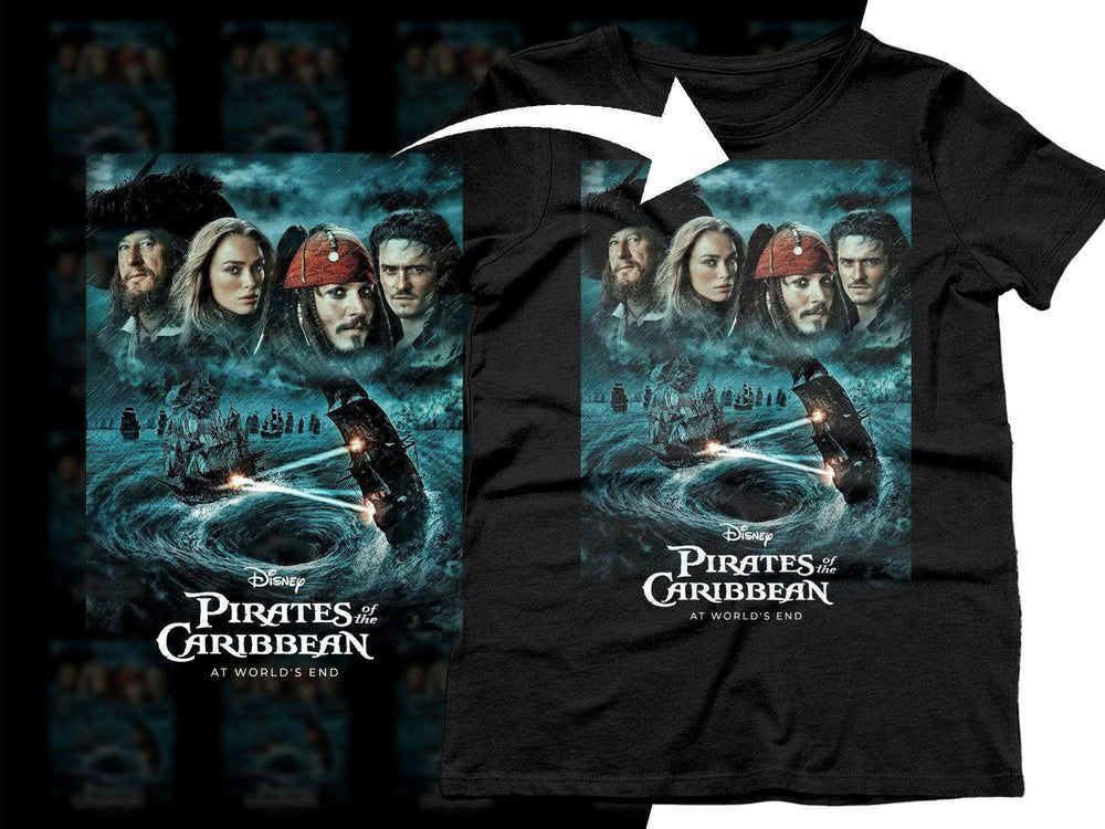 Pirates of the Caribbean At World's End Halftone Png Digital Download