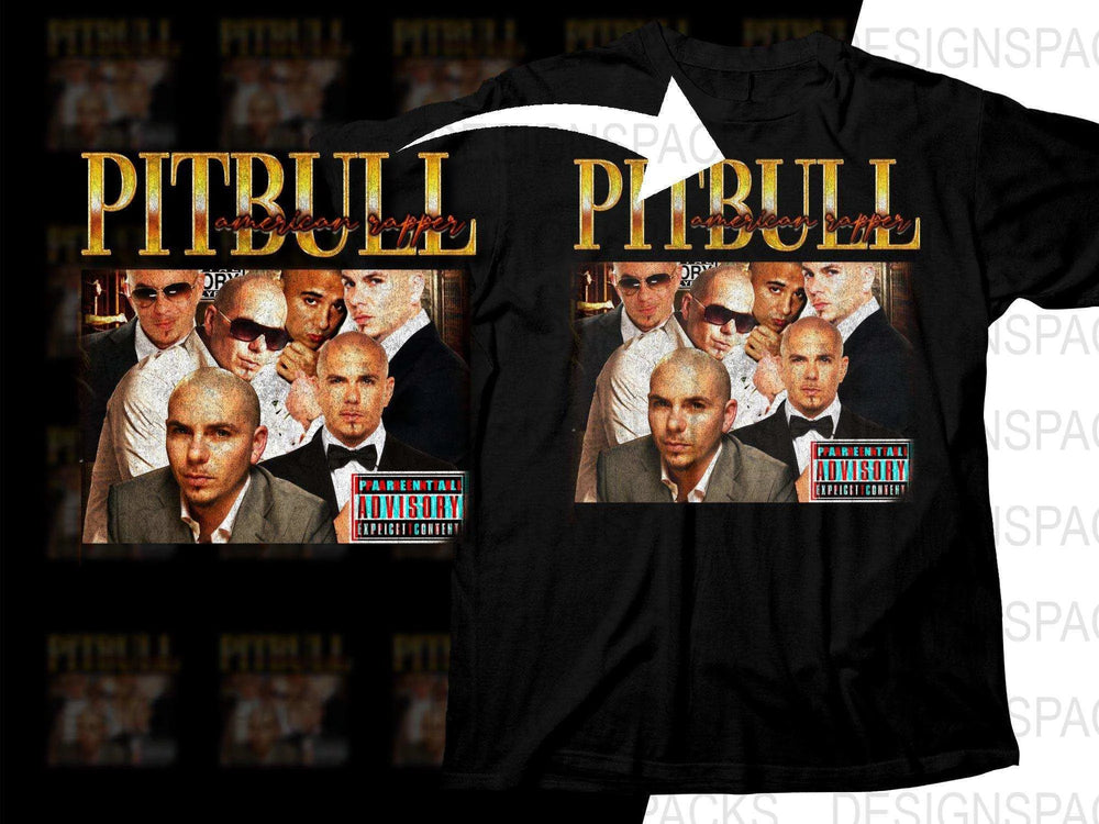 Pitbull American Rapper Music Bootleg Png Digital Download