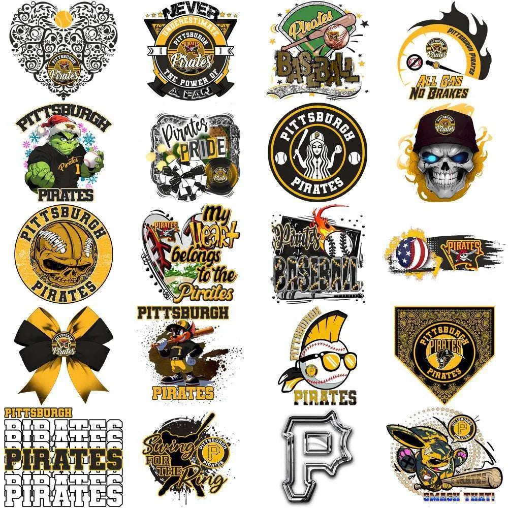 65 Pittsburgh Pirates Baseball Designs Bundle PNG