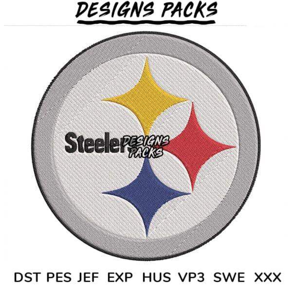 Pittsburgh Steelers embroidery design in DST PES JEF formats, print-ready for instant download