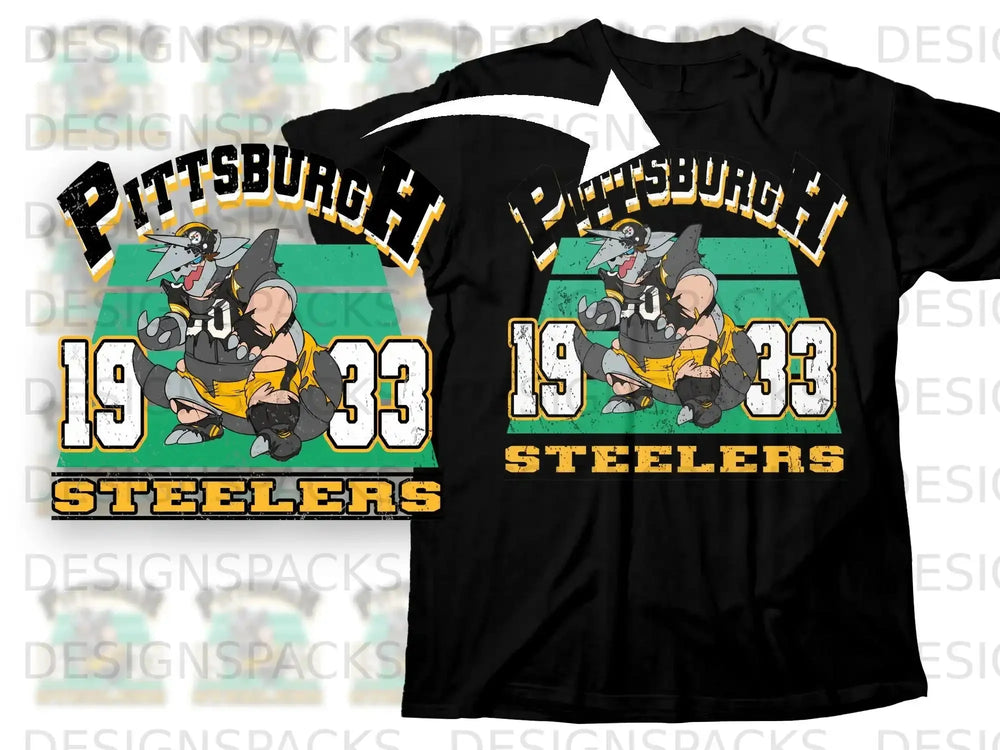 Vintage Pittsburgh 1933 Steelers Graphic T-shirt