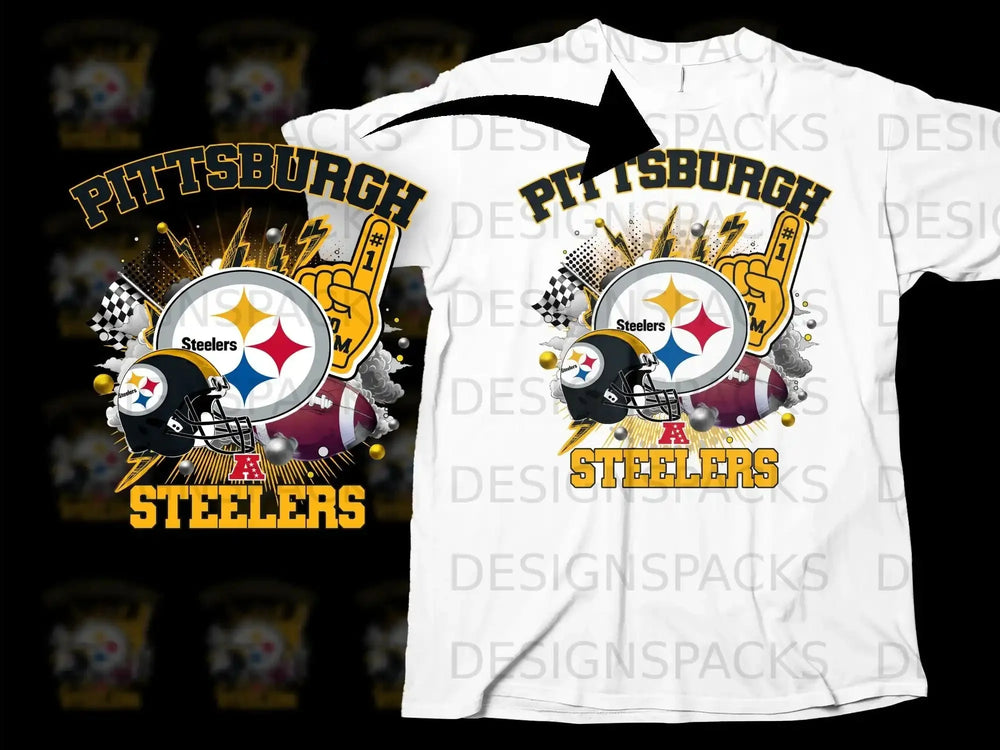 Pittsburgh Steelers Fan Graphic Tee Shirt