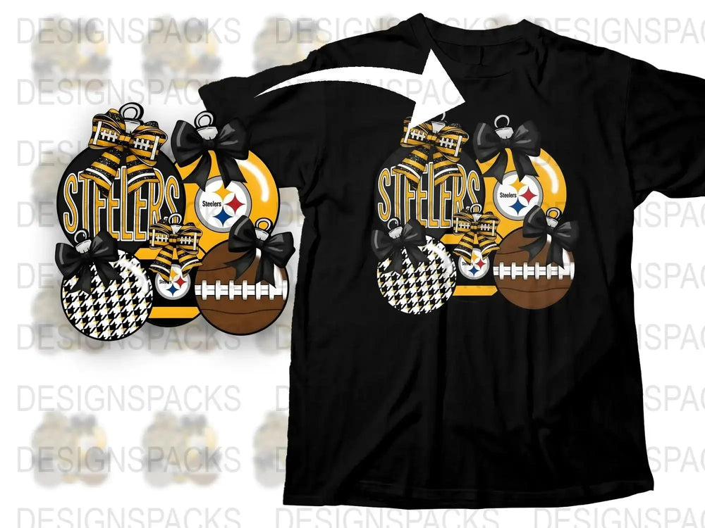 Pittsburgh Football Themed T-Shirt, Black and Yellow Checkered, Sports Fan Apparel, Game Day Gear