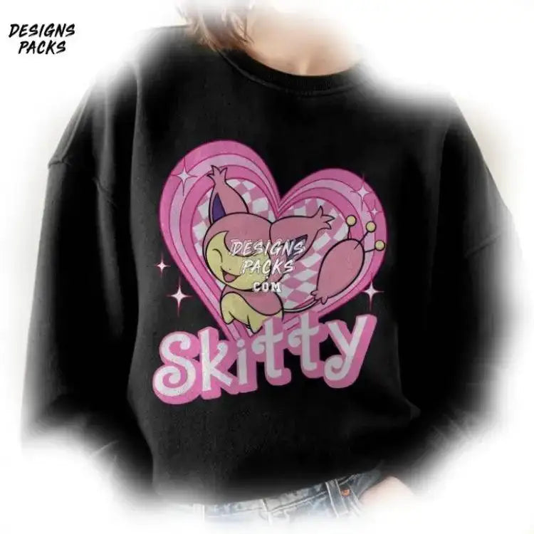 Pkm Skitty Anime Pink Doll Heart Png Design