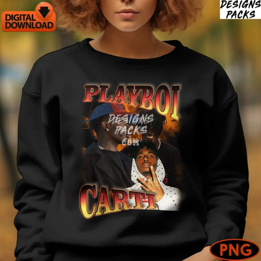 Playboi Carti Digital Hip Hop Music Fan Art Instant Download Png