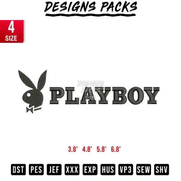 playboy Embroidery Design 