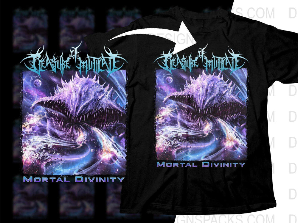 Pleasure Of Mutilate Mortal Divinity Fearsome Galactic Monster Artwork Png Halftone Digital Download
