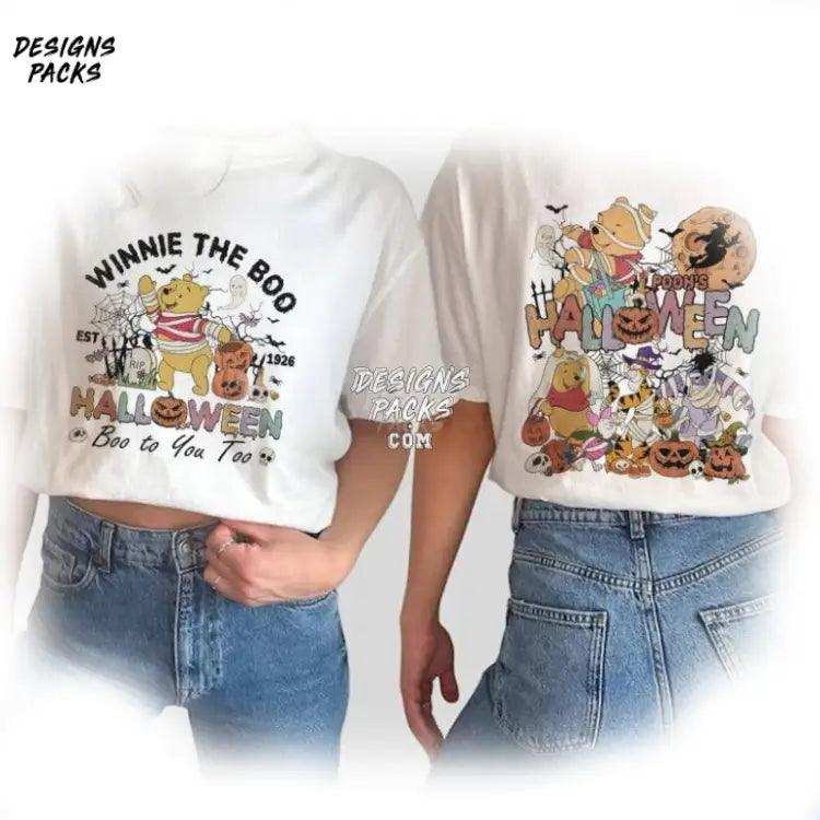 Pooh Halloween Mickey’s Not So Scary Two - Sided Cartoon Winnie The Boo Png Design