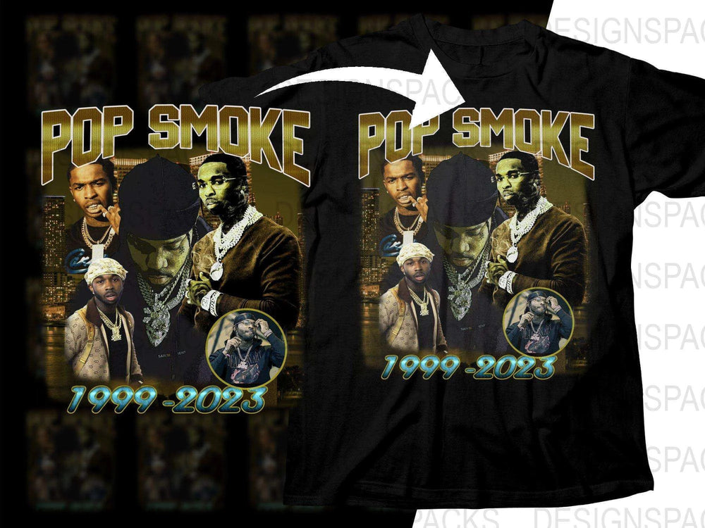 Pop Smoke Tribute 1999-2023 Bootleg Music Png Digital Download