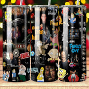 Popular TV Show Cartoon Movie Design Tumbler Digital Wrap Design