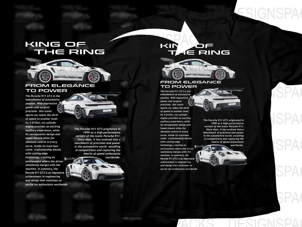 Porsche King of the Ring From Elegance to Power Png Digital Download