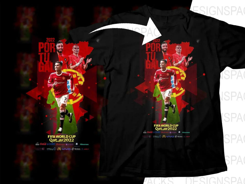 Portugal National Team World Cup 2022 Soccer Png Digital Download