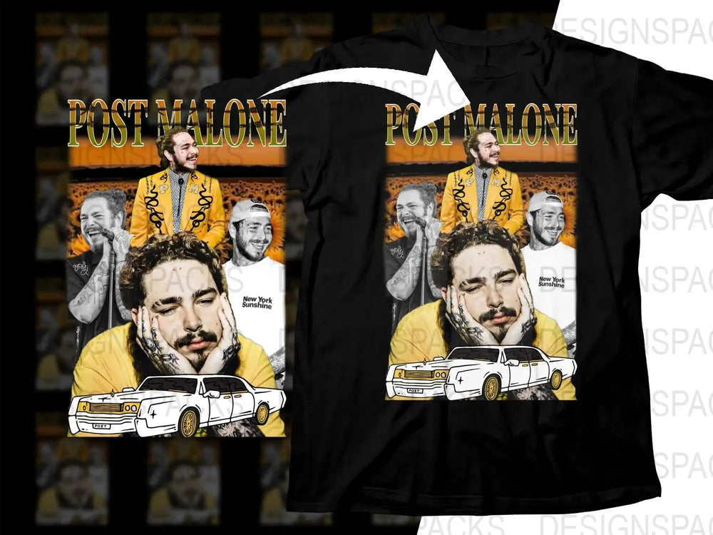 Post Malone Art Bootleg Fan Tribute Png Digital Download