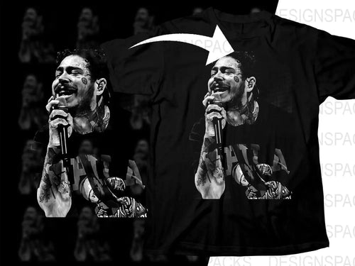 Post Malone Fila Graphic Png Digital Download with Iconic Logo and Artist Design