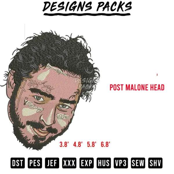 Post Malone Head Embroidery Design 