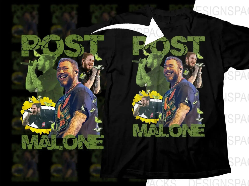 Post Malone Montage Design Music Bootleg Png Digital Download