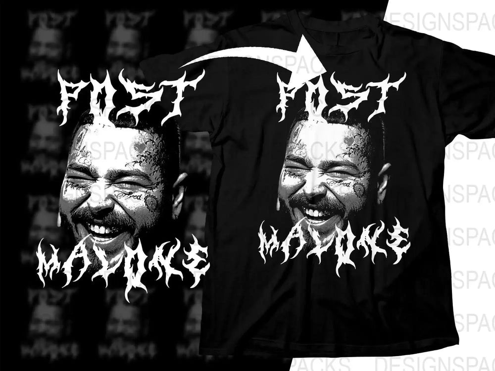 POST MALONE Music Artist Streetwear Png Digital Download