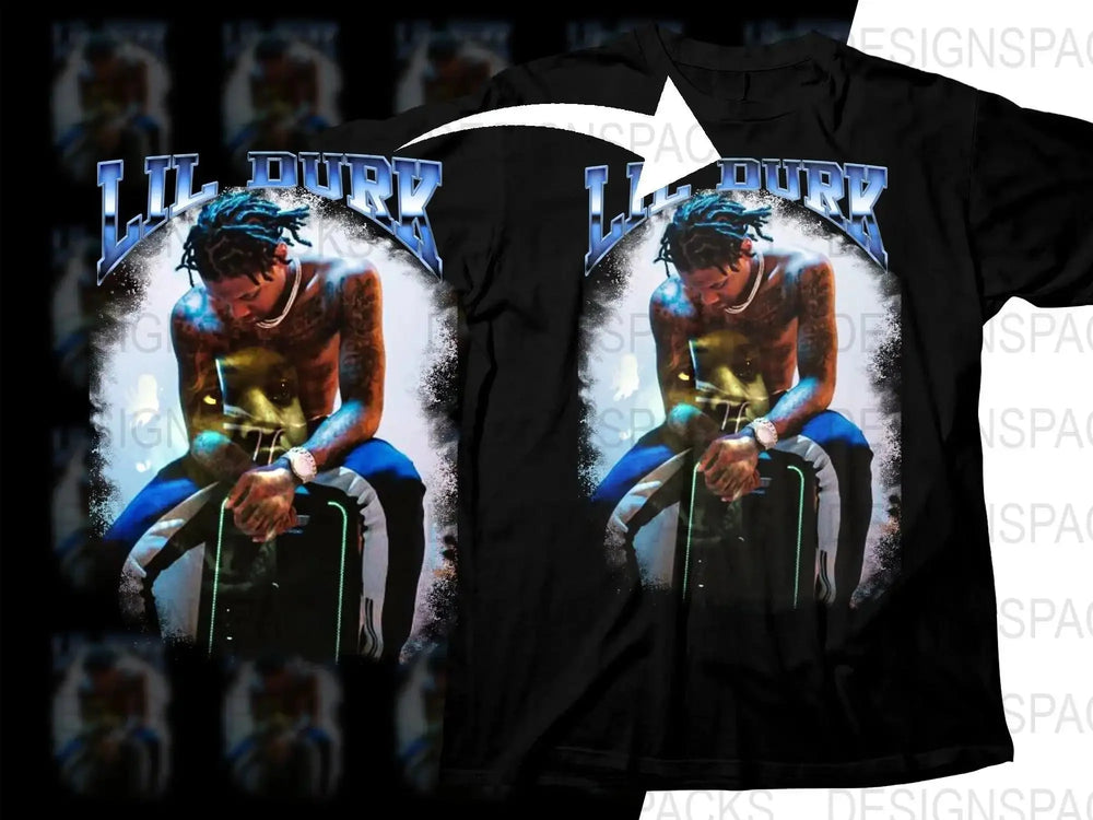 Powerful Lil Durk Design with Intense Colors Png Digital Download