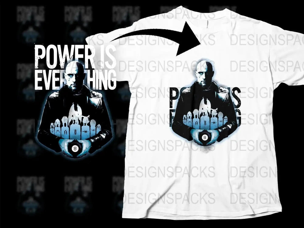 Powers Evolving Iconic Bald Man Graphic Png Digital Download