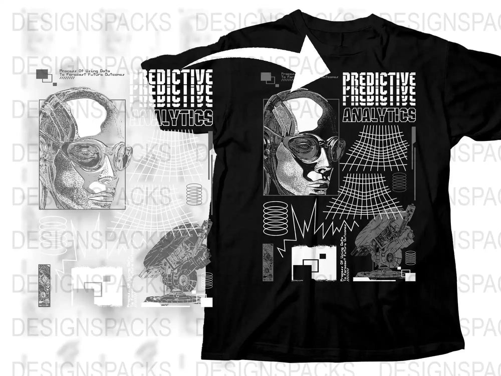 Predictive Analytics Streetwear Graphic Png Digital Download