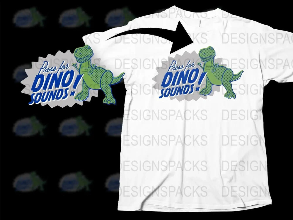 Press for Dino Sounds T-Rex Png Digital Download