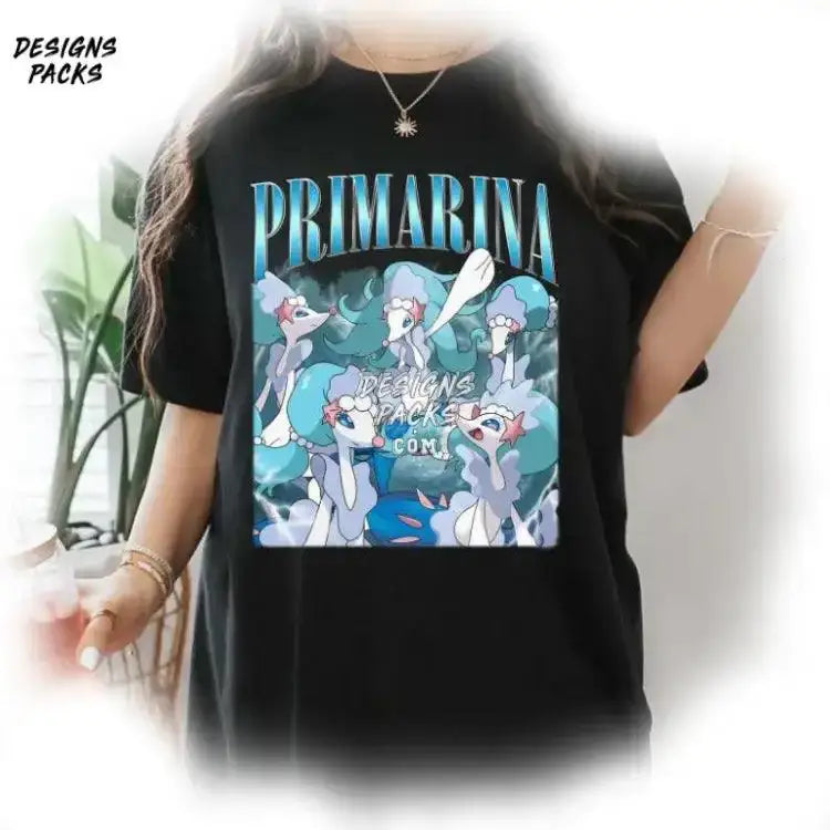 Primarina Video Games Retro Vintage Png Design
