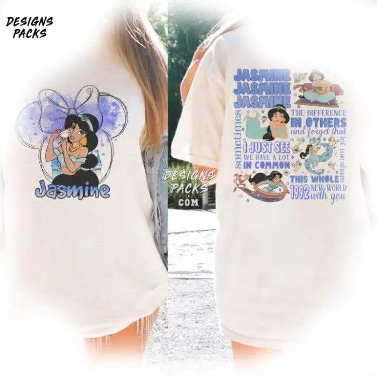 Princess Jasmine Birthday Cartoon Png Design