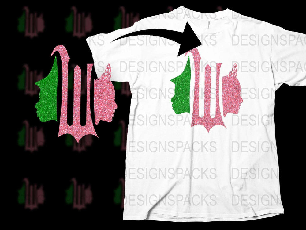 Glitter Christmas Tree T-Shirt, Festive Holiday Apparel, Sparkly Green and Pink, Unisex Adult Sizes