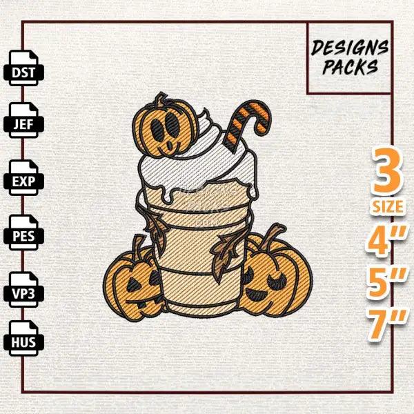 Pumpkin Spice Embroidery Design