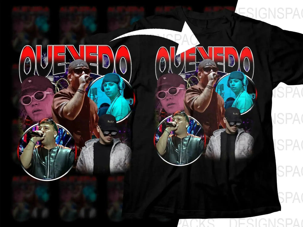 Quevedo Multicolor Bootleg Design Graphic Png Digital Download