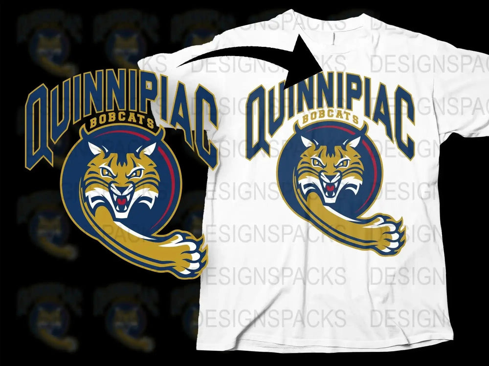 Quinnipiac Bobcats College Football Png Digital Download
