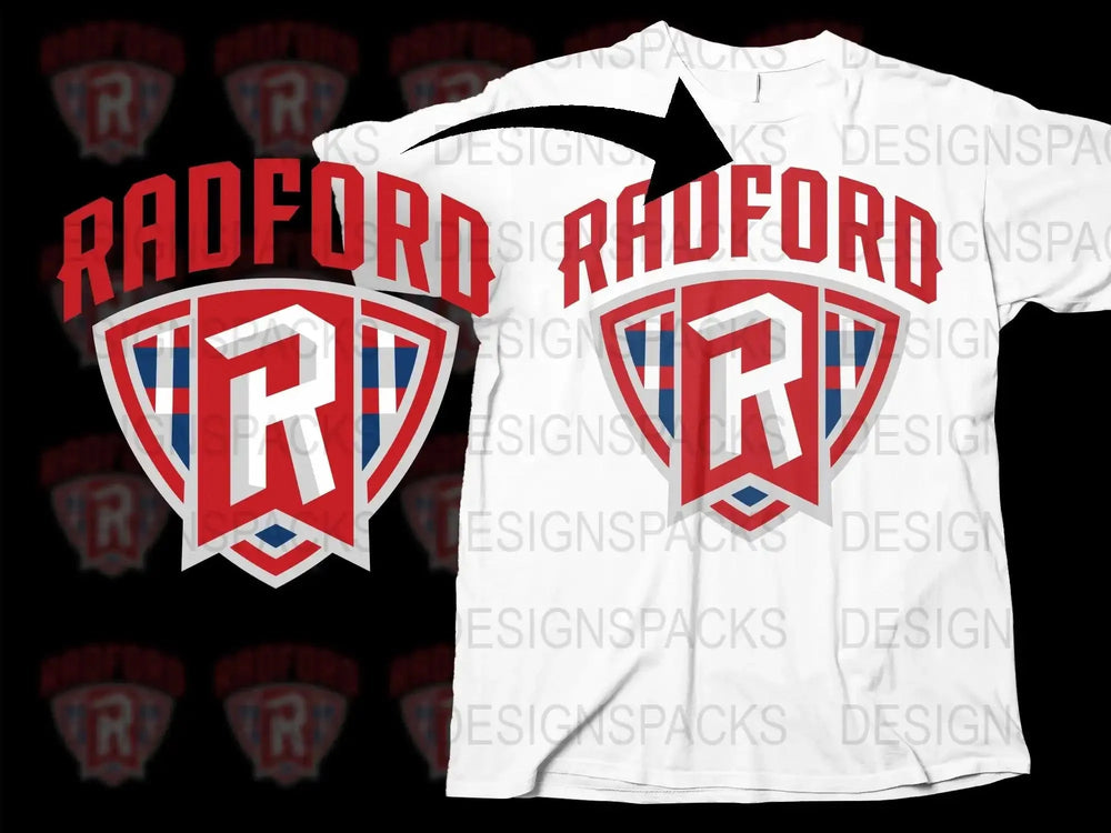 Radford Highlanders College Football Png Digital Download