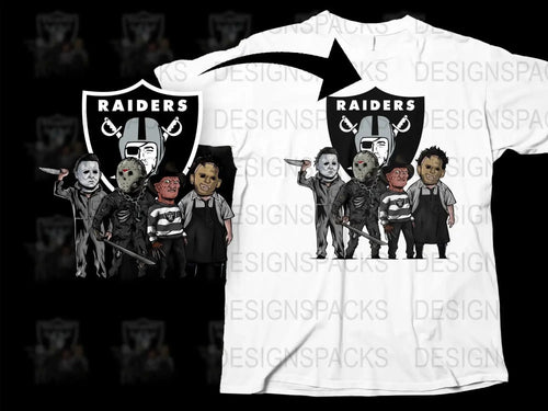 Raiders Slashers Horror Characters Png Digital Download