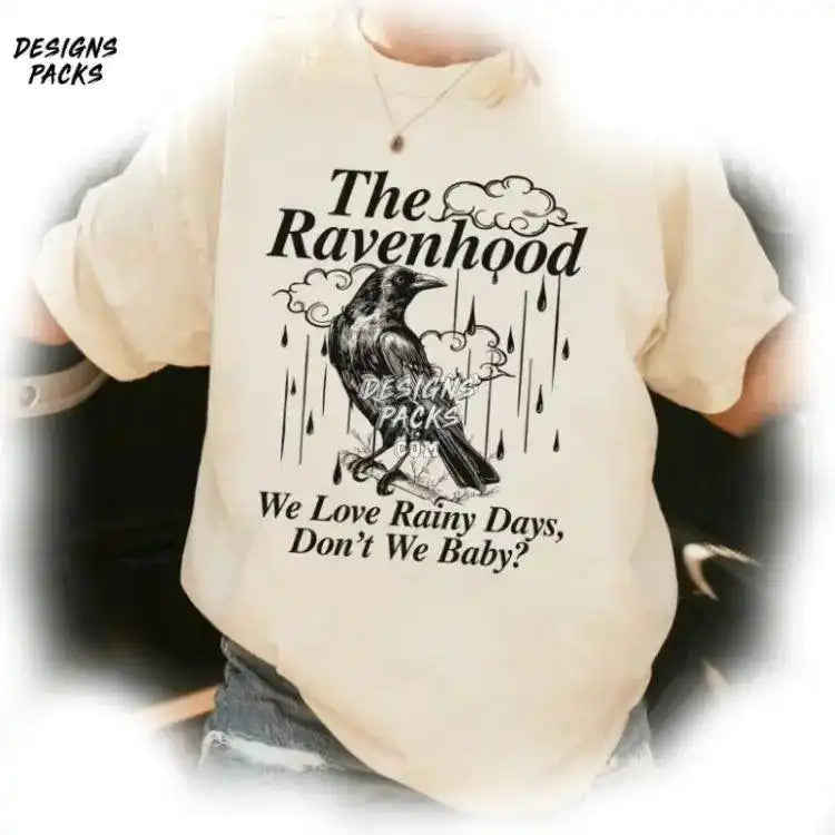 Ravenhood Series Book Lover We Love Rainy Days Png Design