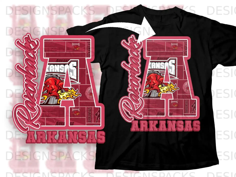 Arkansas Razorbacks Sports Team Graphic Apparel