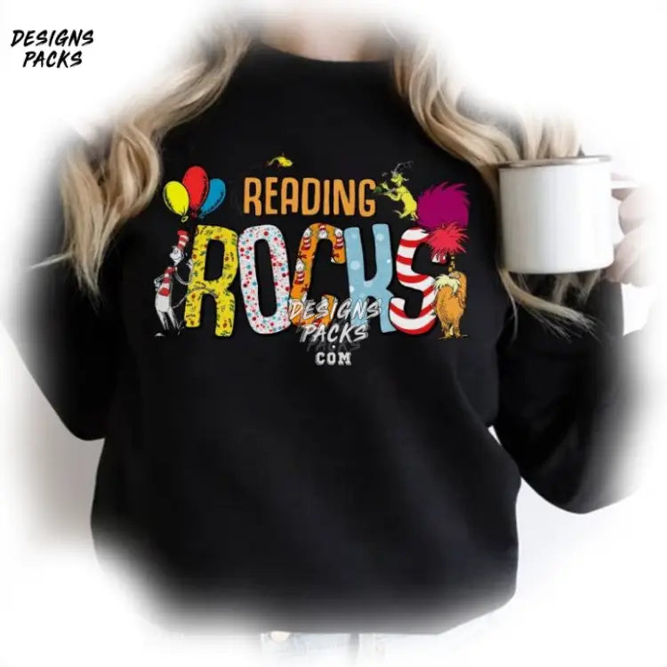 Read Across America Day School Reading Rocks Png Design