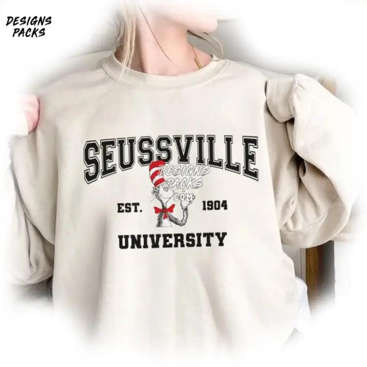 Read Across America School Sublimation Suessville University Sublimation Designs Png Design