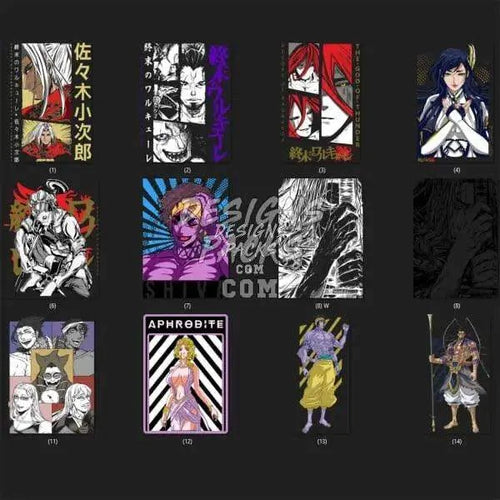 14 Record of Ragnarok Designs Bundle PNG
