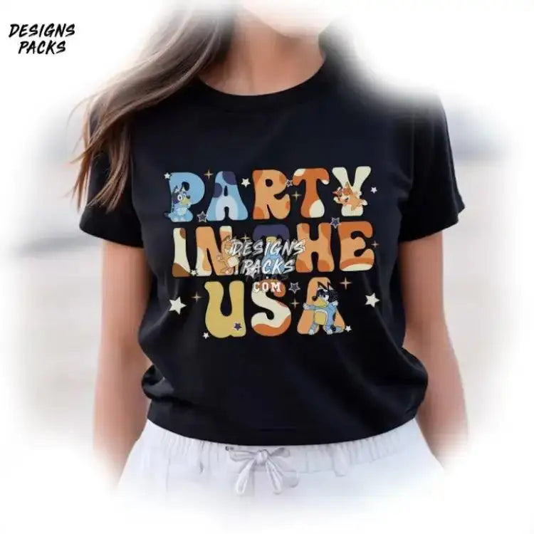 Red White And Bluey Fourth Of July Bingo Party In The Usa 4Th Png Design