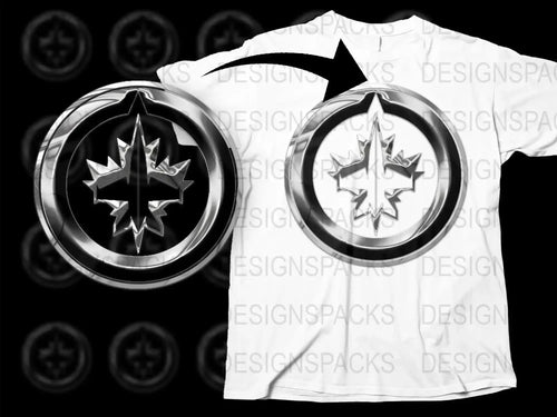 Reflective NHL Winnipeg Jets Logo Png Digital Download