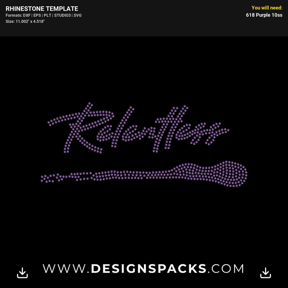 Relentless Hustle Drive Rhinestone Digital Template