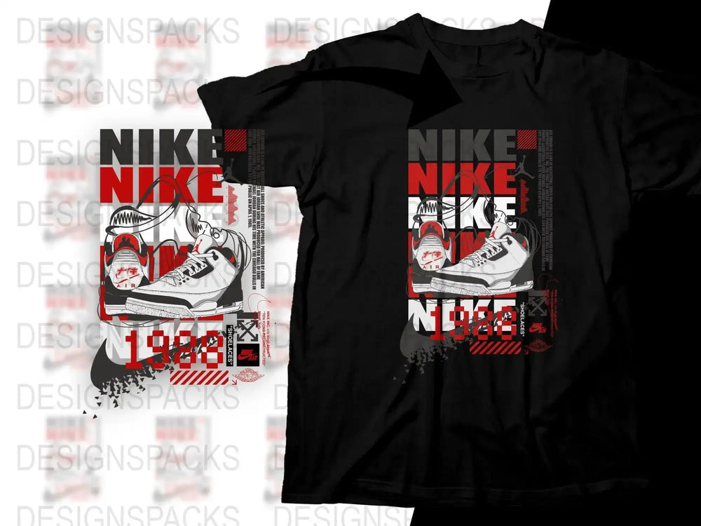 Retro 1988 Athletic Design Png Digital Download