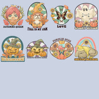 Load image into Gallery viewer, 19 Retro Autumn Fall Designs Bundle PNG
