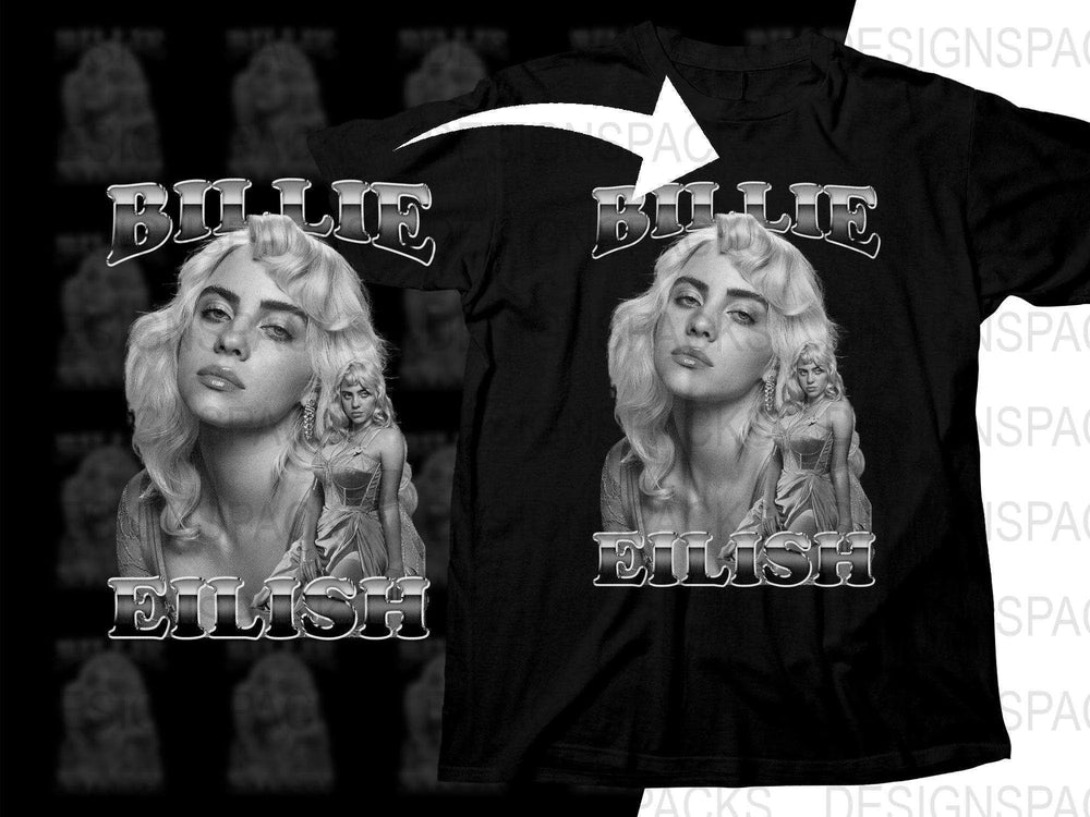 Retro Billie Eilish Graphic Music Bootleg Png Digital Download