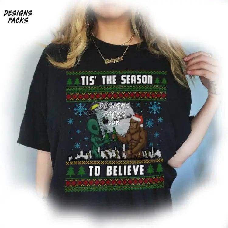 Retro Christmas Tis The Season Png Design
