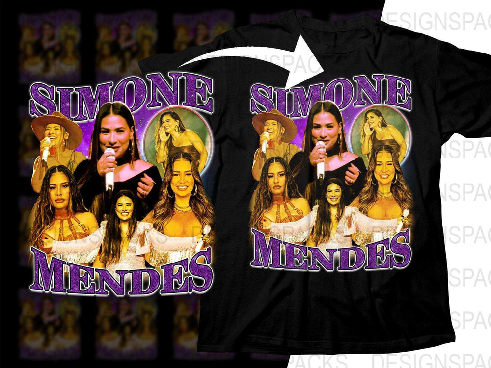 Retro Concert Bootleg Simone Mendes Bootleg Png Digital Download