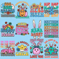 Load image into Gallery viewer, 24 Retro Easter Designs Bundle PNG
