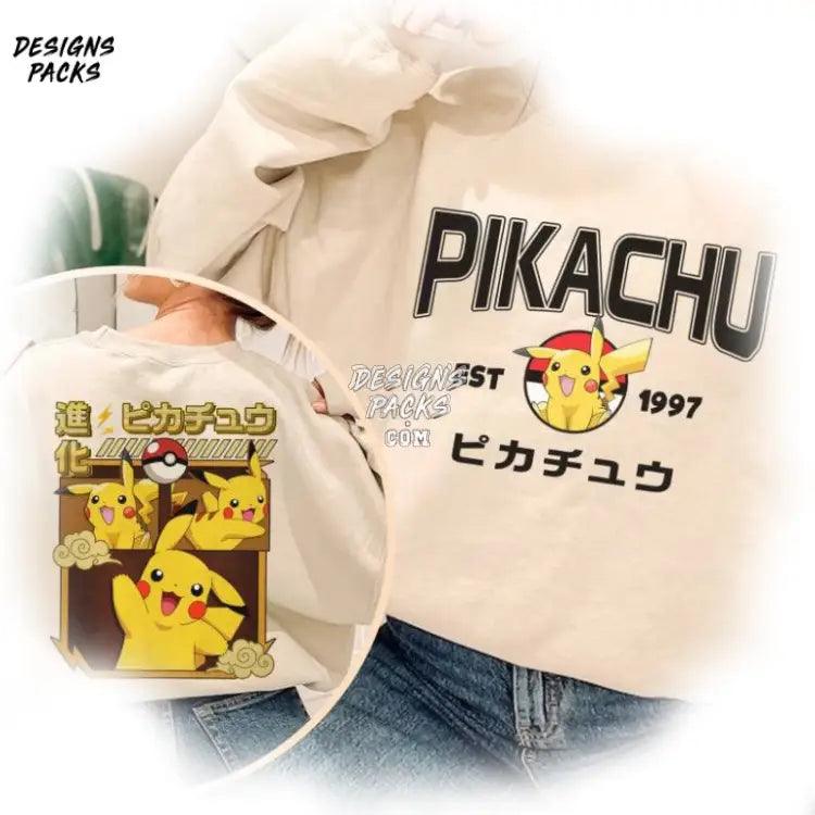 Retro Eevee Pikachu Video Game Family Trip Pokemon Png Design