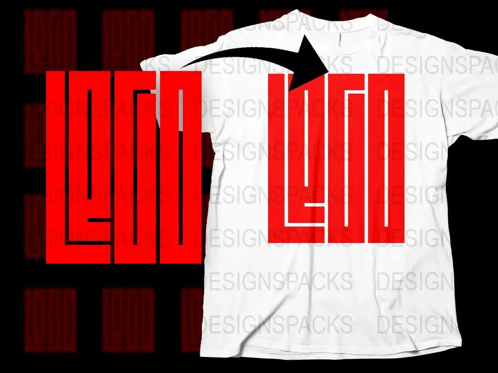 Retro Logo Design LEGO Inspired Graphic Png Digital Download